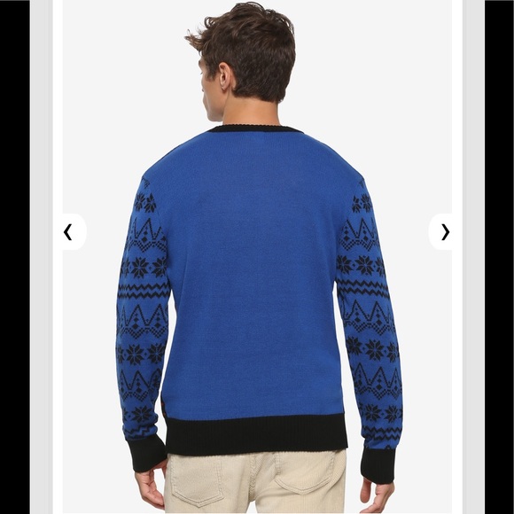 STRANGER THINGS HOLIDAY SWEATER! UNISEX NETFLIX TV SHOW CHRISTMAS BIKE GANG NWT - Picture 2 of 6